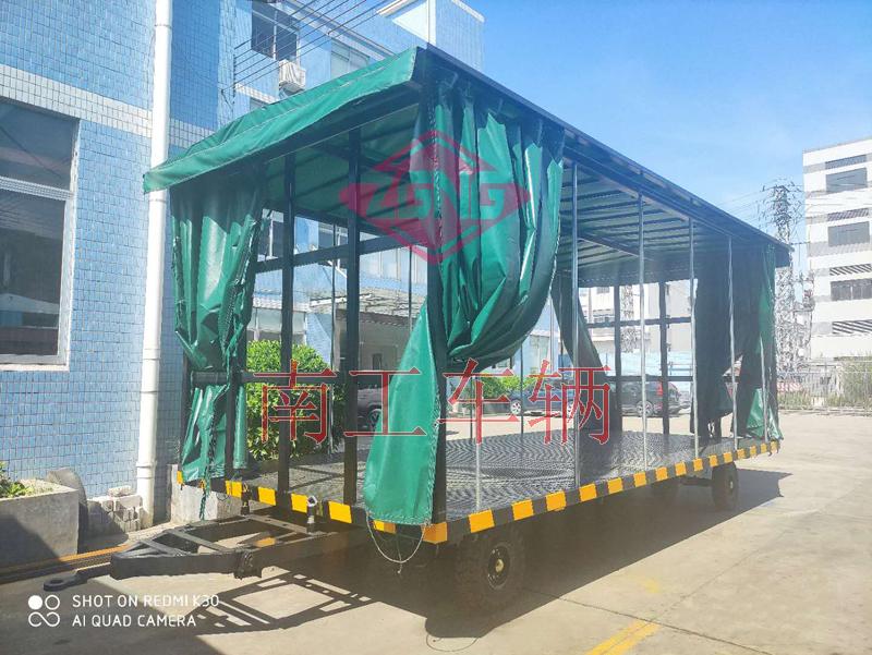 15吨雨篷双牵引星空买球(中国)篷式工具周转拖车