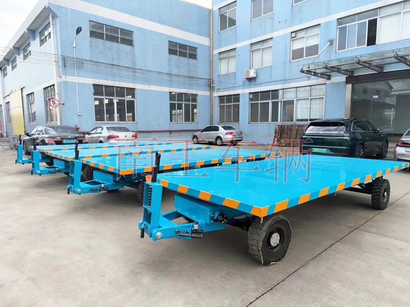 6吨星空买球(中国)蓝色 带减震带刹车工具拖车